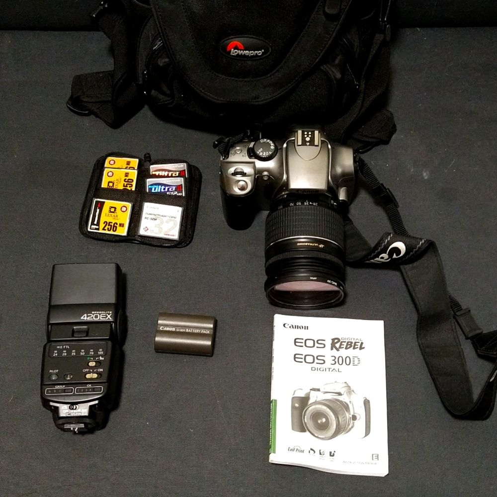 Canon eos rebel/300D digital camera set!!